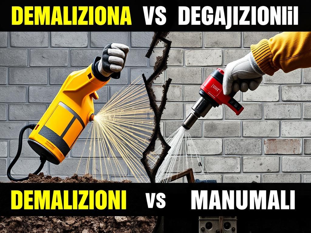 Demolizioni con ruspa vs demolizioni manuali: costi e contesti